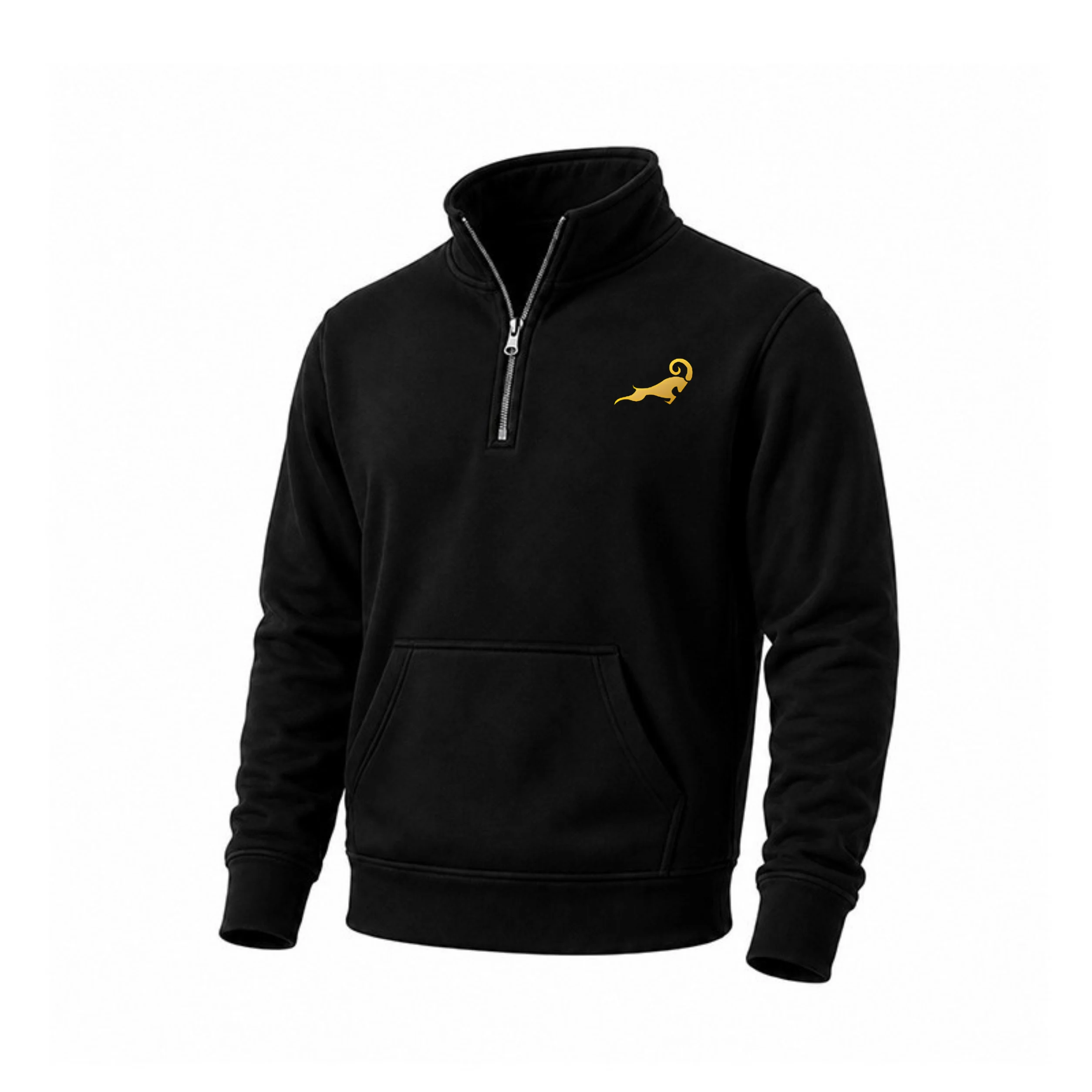 Sweatshirt Collar Half Zip